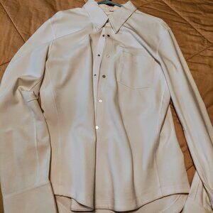 Kit and Ace limited edition white tech dress shirt men's size large (fitted)